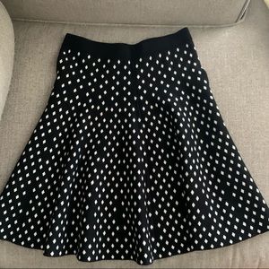 Cute Polka Dot Black and White Skirt Sz Small